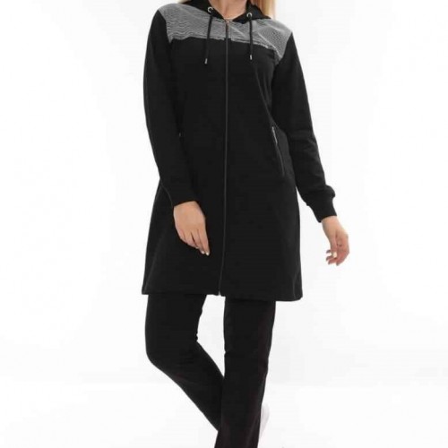 217520 TOPTAN SİYAH EŞOFMAN TAKIM toptan bayan giyim