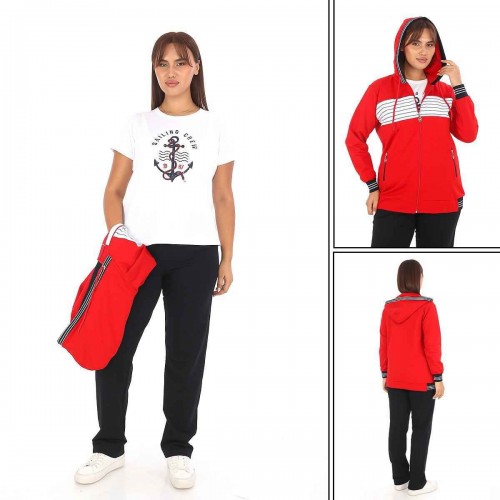 217539 TOPTAN KIRMIZI EŞOFMAN TAKIM 217539 TOPTAN KIRMIZI EŞOFMAN TAKIM toptan bayan giyim