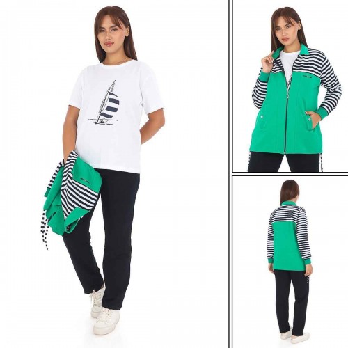 217540 TOPTAN YEŞİL EŞOFMAN TAKIM 217540 TOPTAN YEŞİL EŞOFMAN TAKIM toptan bayan giyim