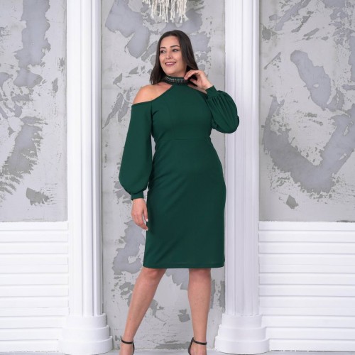 217779 TOPTAN ZÜMRÜT YEŞİL ELBİSE 217779 TOPTAN ZÜMRÜT YEŞİL ELBİSE toptan bayan giyim