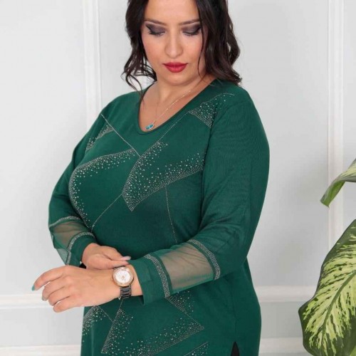 217798 TOPTAN ZÜMRÜT YEŞİL BLUZ 217798 TOPTAN ZÜMRÜT YEŞİL BLUZ toptan bayan giyim