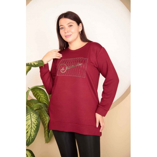 217836 burgundy Sweat