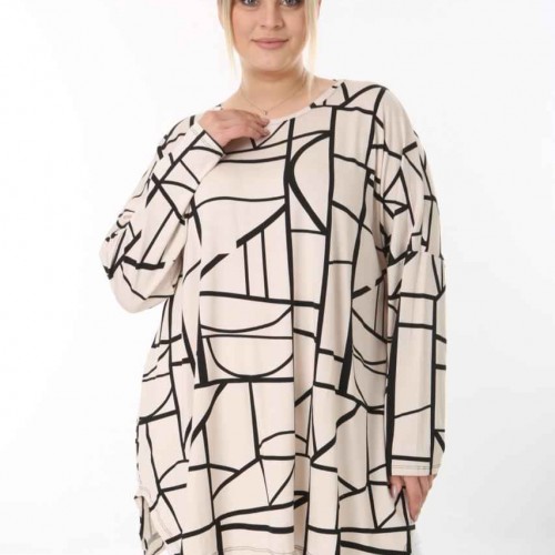 217917 TOPTAN DESENLİ BLUZ toptan bayan giyim