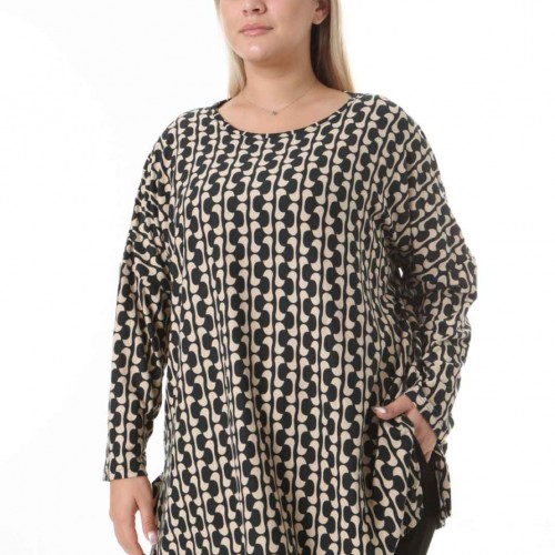 217918 TOPTAN DESENLİ BLUZ toptan bayan giyim