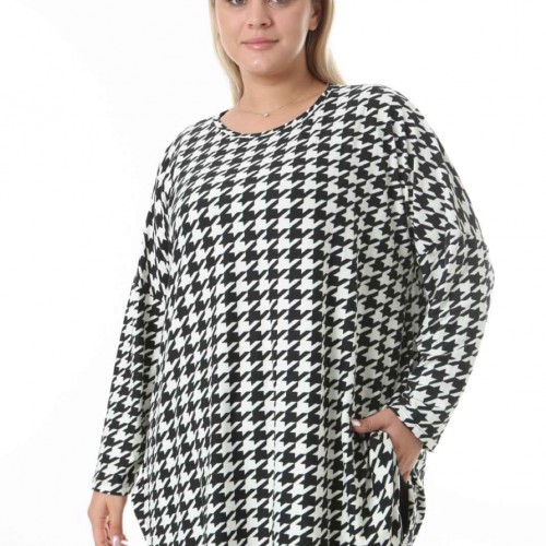 217921 TOPTAN DESENLİ BLUZ toptan bayan giyim