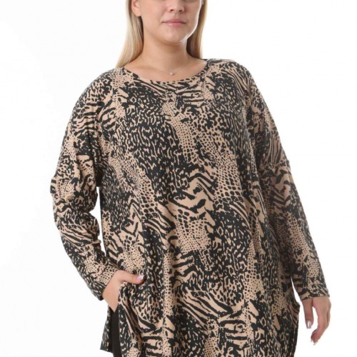 217931 TOPTAN DESENLİ BLUZ toptan bayan giyim