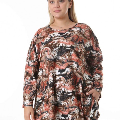 217932 TOPTAN DESENLİ BLUZ 217932 TOPTAN DESENLİ BLUZ toptan bayan giyim