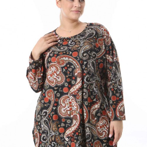 217935 TOPTAN DESENLİ BLUZ toptan bayan giyim