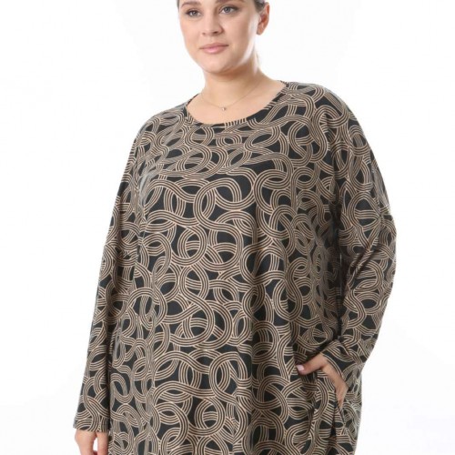 217936 TOPTAN DESENLİ BLUZ toptan bayan giyim