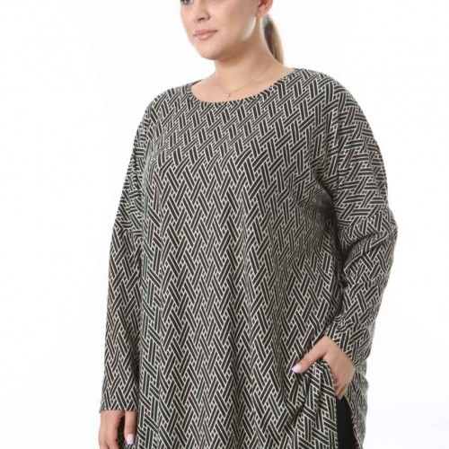 217943 TOPTAN DESENLİ BLUZ toptan bayan giyim