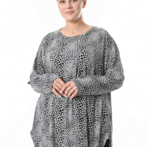 217944 TOPTAN DESENLİ BLUZ toptan bayan giyim