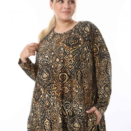 217946 TOPTAN DESENLİ BLUZ toptan bayan giyim