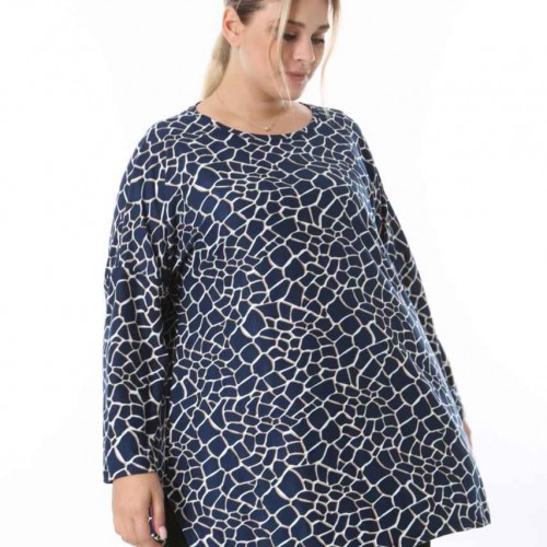 217948 TOPTAN DESENLİ BLUZ toptan bayan giyim