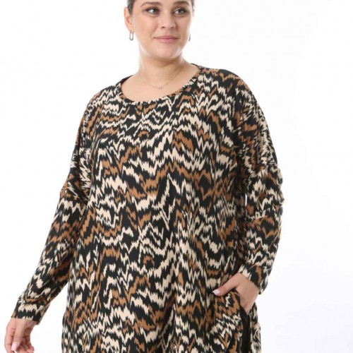 217949 TOPTAN DESENLİ BLUZ toptan bayan giyim