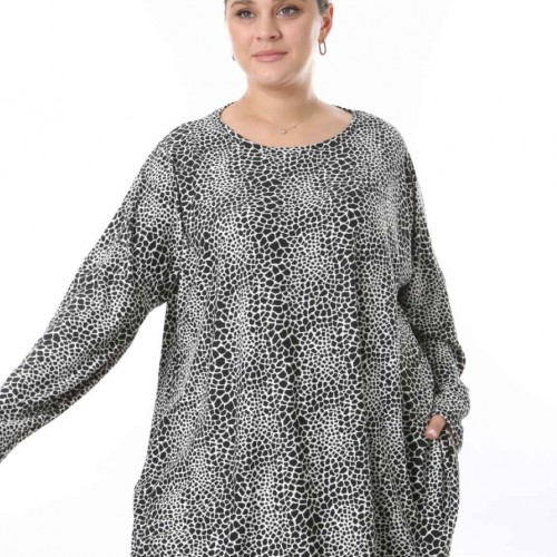 217952 TOPTAN DESENLİ BLUZ toptan bayan giyim