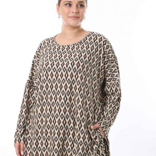 217954 TOPTAN DESENLİ BLUZ toptan bayan giyim