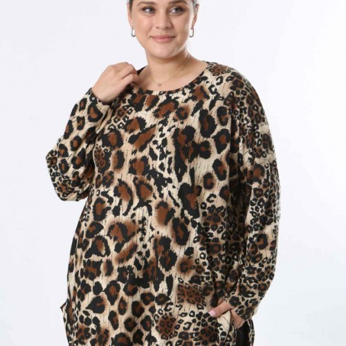 217961 TOPTAN DESENLİ BLUZ toptan bayan giyim