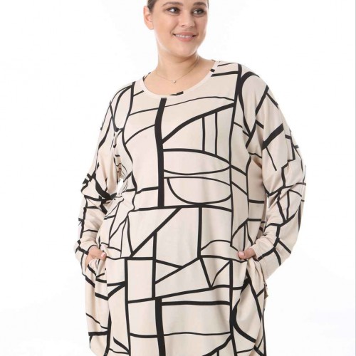 217969 TOPTAN DESENLİ BLUZ toptan bayan giyim