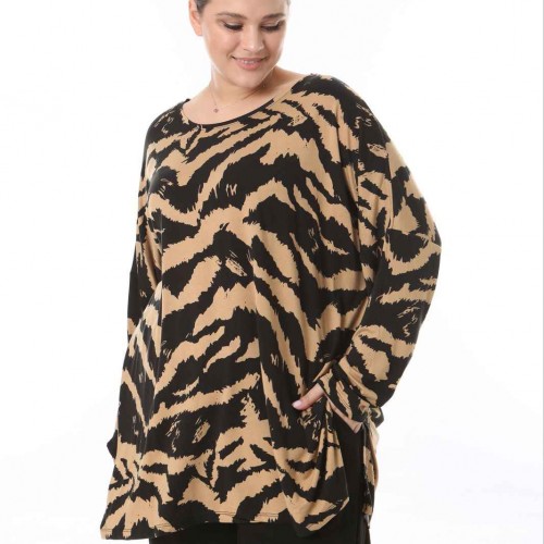 217983 TOPTAN DESENLİ BLUZ toptan bayan giyim