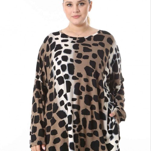 217988 TOPTAN DESENLİ BLUZ toptan bayan giyim