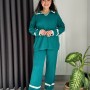 218083 TOPTAN YEŞİL PANTOLON TAKIM toptan bayan giyim