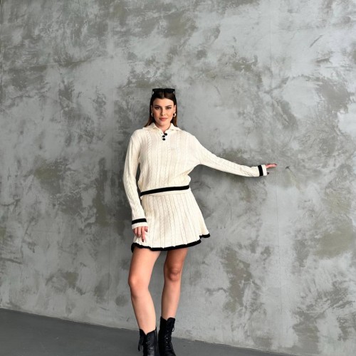 218245 TOPTAN BEJ ETEK TAKIM toptan bayan giyim