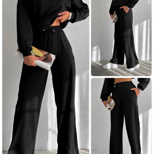 218326 TOPTAN SİYAH EŞOFMAN TAKIM 218326 TOPTAN SİYAH EŞOFMAN TAKIM toptan bayan giyim