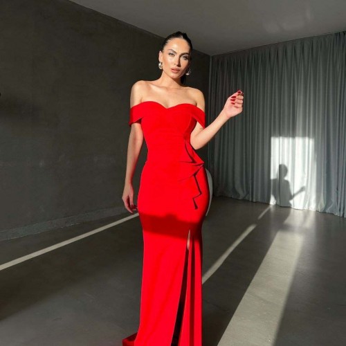 218363 TOPTAN KIRMIZI ABİYE 218363 TOPTAN KIRMIZI ABİYE toptan bayan giyim