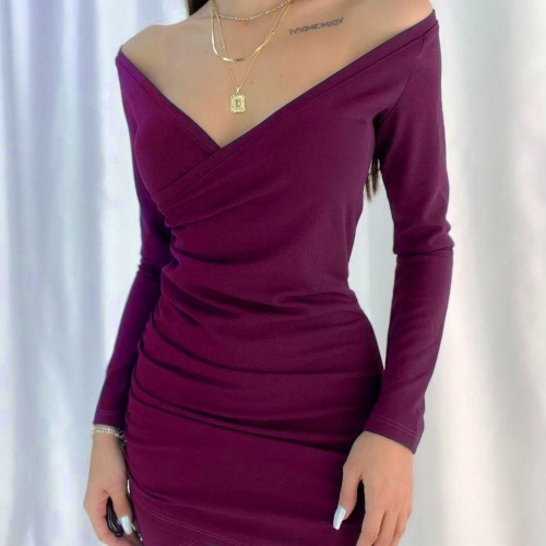 218372 TOPTAN MÜRDÜM ELBİSE toptan bayan giyim