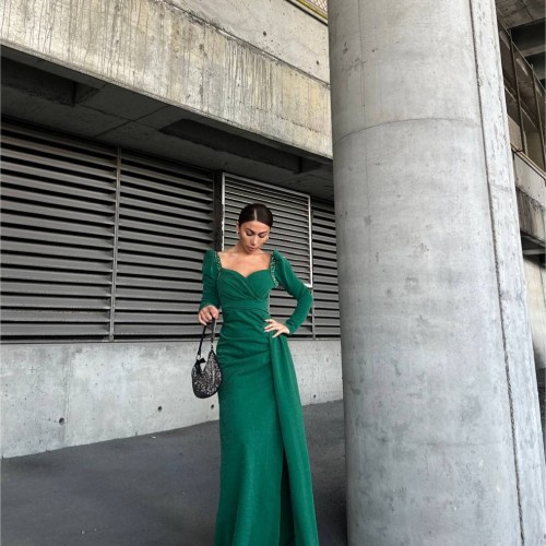 218374 TOPTAN ZÜMRÜT YEŞİL ABİYE 218374 TOPTAN ZÜMRÜT YEŞİL ABİYE toptan bayan giyim