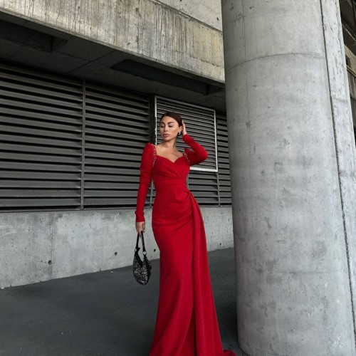 218375 TOPTAN KIRMIZI ABİYE 218375 TOPTAN KIRMIZI ABİYE toptan bayan giyim