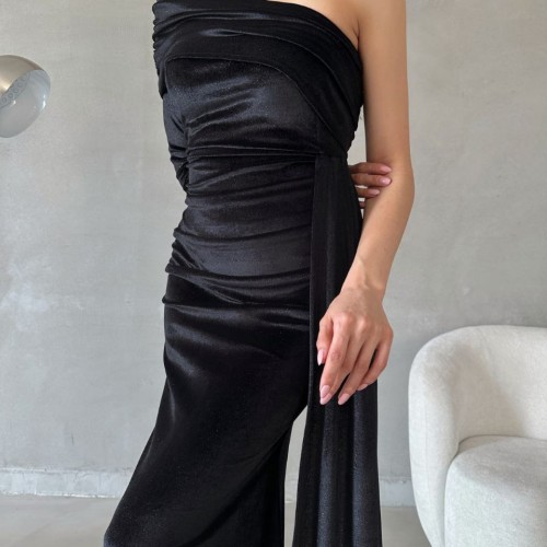 218381 TOPTAN SİYAH ABİYE toptan bayan giyim