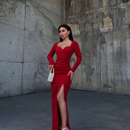 218391 TOPTAN KIRMIZI ABİYE 218391 TOPTAN KIRMIZI ABİYE toptan bayan giyim