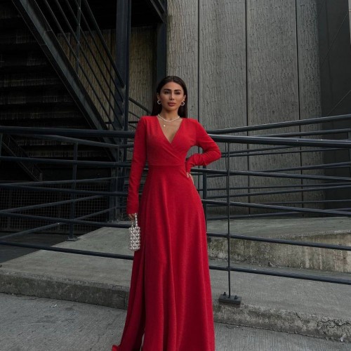 218398 TOPTAN KIRMIZI ABİYE 218398 TOPTAN KIRMIZI ABİYE toptan bayan giyim