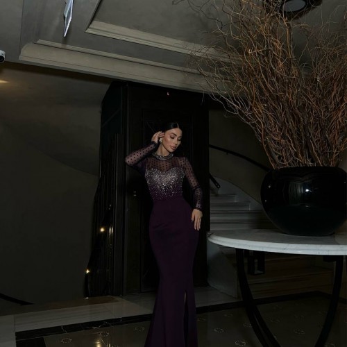 218452 TOPTAN MOR ABİYE toptan bayan giyim