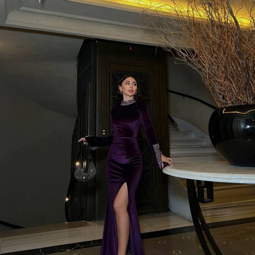 218493 TOPTAN MOR ABİYE toptan bayan giyim