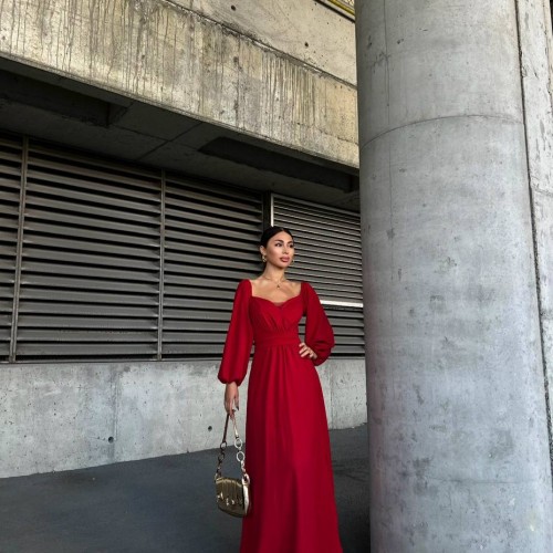 218587 TOPTAN KIRMIZI ABİYE 218587 TOPTAN KIRMIZI ABİYE toptan bayan giyim