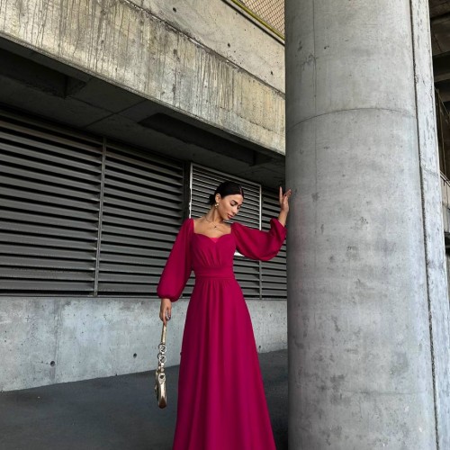 218588 TOPTAN FUŞYA ABİYE toptan bayan giyim