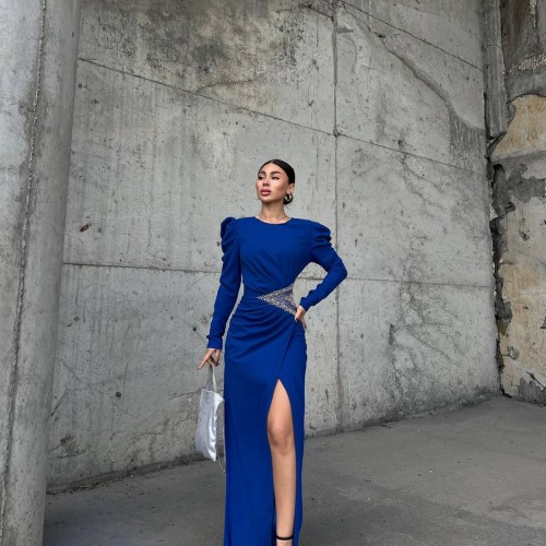 218614 TOPTAN SAKS ABİYE toptan bayan giyim