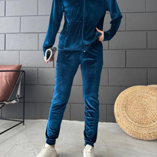 218625 TOPTAN MAVİ EŞOFMAN TAKIM toptan bayan giyim