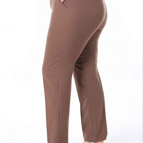 218676 TOPTAN KAHVE PANTOLON toptan bayan giyim