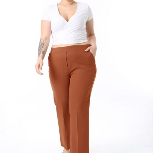 218687 TOPTAN KİREMİT PANTOLON 218687 TOPTAN KİREMİT PANTOLON toptan bayan giyim