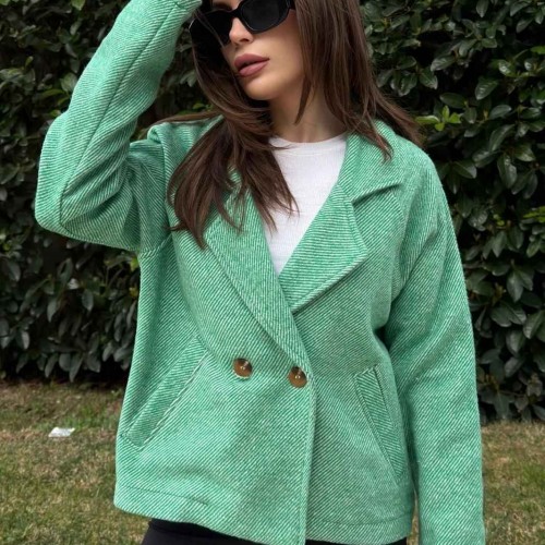 218688 TOPTAN YEŞİL CEKET 218688 TOPTAN YEŞİL CEKET toptan bayan giyim