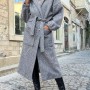 218704 TOPTAN GRİ KABAN toptan bayan giyim