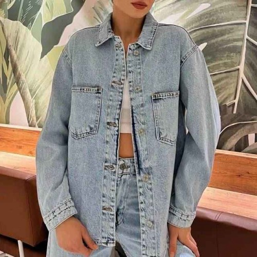 218727 TOPTAN MAVİ GÖMLEK 218727 TOPTAN MAVİ GÖMLEK toptan bayan giyim