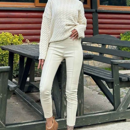 218732 TOPTAN BEJ PANTOLON toptan bayan giyim