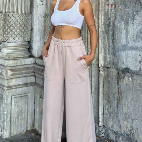 218740 TOPTAN BEJ PANTOLON toptan bayan giyim