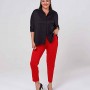 218812 TOPTAN KIRMIZI PANTOLON toptan bayan giyim