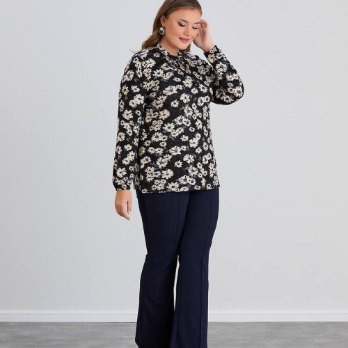 218911 TOPTAN DESENLİ BLUZ toptan bayan giyim