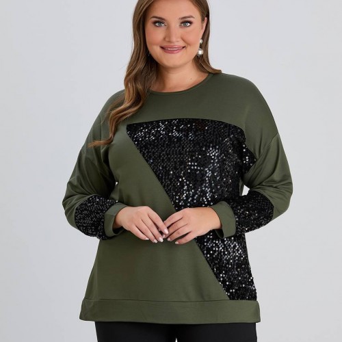 218925 TOPTAN HAKİ BLUZ toptan bayan giyim